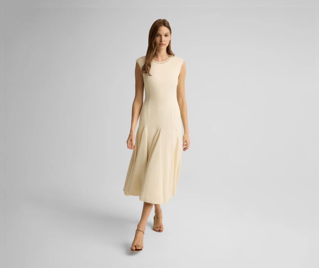 Gracie Dress in Stretch Italian Viscose Blend